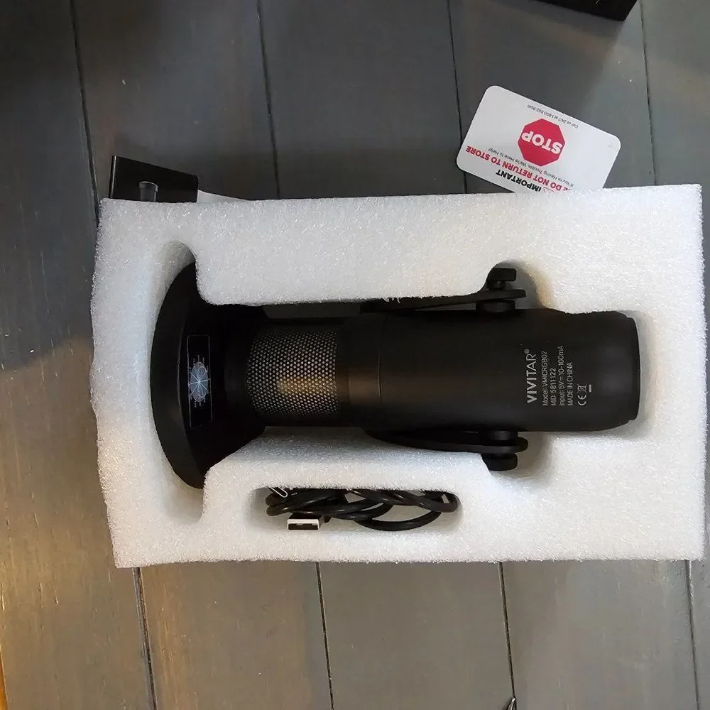 Vivitar Black USB Studio Built-in Ambient Noise Cancelation Microphone